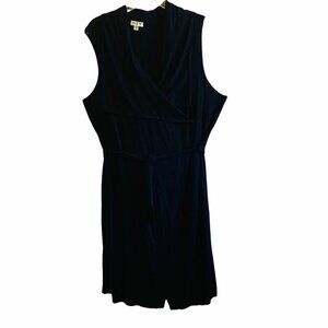 #4475 HEY Collection Black womens wrap dress size 1X